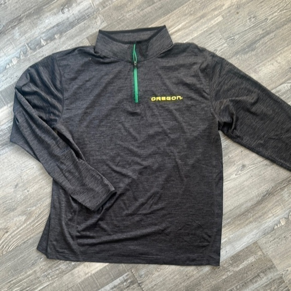 Oregon Ducks shirt Quarter-Zip Pullover size XL